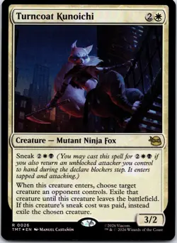Turncoat Kunoichi 0026 Teenage Mutant Ninja Turtles Magic: The Gathering Foil NM - Image 1