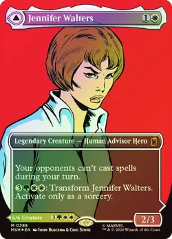 Jennifer Walters Foil Comic Showcase Marvel Super Heroes NM MTG - Image 1