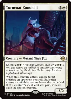 x1 Turncoat Kunoichi - Foil R MTG Teenage Mutant Ninja Turtles M/NM, English - Image 1