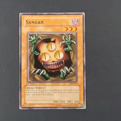 Yugioh TCG - Sangan - SDJ-019 - NM/LP - 1st Ed - Common - Vintage Monster 2003 - Image 2