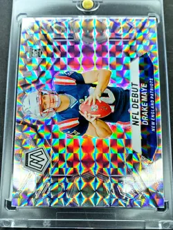 2024 Drake Maye ⭐Silver Mosaic Prizm⭐ Rookie Mosaic (RC) - Image 1