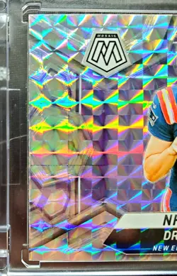 2024 Drake Maye ⭐Silver Mosaic Prizm⭐ Rookie Mosaic (RC) - Image 2