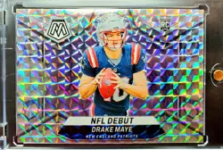 2024 Drake Maye ⭐Silver Mosaic Prizm⭐ Rookie Mosaic (RC) - Image 5