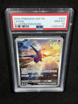 2024 POKEMON SSP EN-SURGING SPARKS ILLUSTRATION RARE #203 LATIOS PSA 10 - Image 5
