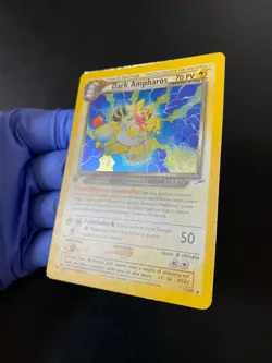 POKEMON DARK AMPHAROS HOLO 1/105 NEO DESTINY 1A PRIMA EDIZIONE ITALIAN ITA EX - Image 4