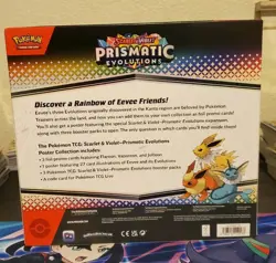 Pokemon Prismatic Evolutions Poster Collection NEW Eevee Flareon Vaporeon - Image 2