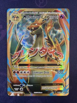 Pokemon TCG 2016 Mega M Charizard EX XY Evolutions Full Art Holo Card 101/108 - Image 1