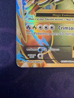 Pokemon TCG 2016 Mega M Charizard EX XY Evolutions Full Art Holo Card 101/108 - Image 2