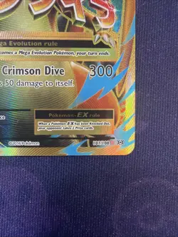 Pokemon TCG 2016 Mega M Charizard EX XY Evolutions Full Art Holo Card 101/108 - Image 3
