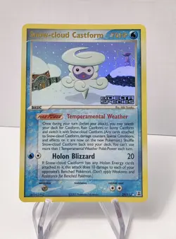 Pokemon Snow-cloud Castform 29/113 Delta Species Reverse Holo Rare 70 HP Eng - Image 1