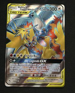 Pokemon Card Moltres & Zapdos & Articuno GX 66/68 NM - Image 1