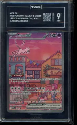 2023 Mew EX #53 053 151 Ultra Premium UPC Promo Holo Pokemon TAG 9 - Image 1