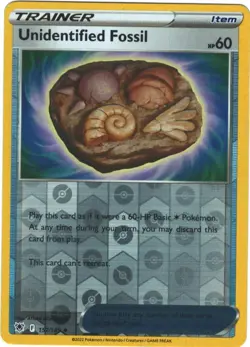 Unidentified Fossil 157/189 Astral Radiance Reverse Holo Uncommon Pokemon Card - Image 1