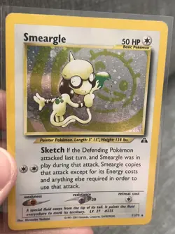 Pokemon Neo Discovery Smeargle TCG 11/75 Holo Unlimited Rare - Image 1