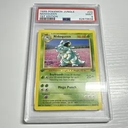 Pokemon Nidoqueen Jungle 23/64 Rare Regular 90 HP 1st Edition PSA 9 (1999) - Image 1