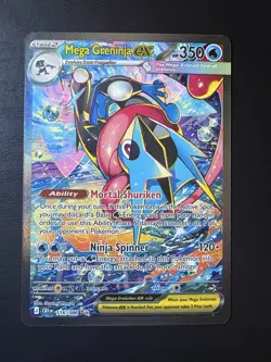 Mega Greninja ex 116/086 SIR Pokemon Me04: Chaos Rising NM - Image 1