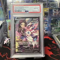 PSA 10 Sylveon V TG14/TG30 Brilliant Stars Trainer Gallery Holo Pokemon GEM MINT - Image 1