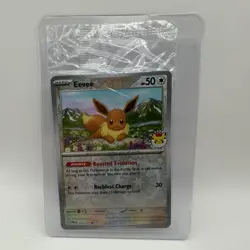 Pokemon TCG Eevee 074/131 Pokemon Day Stamped Promo Prismatic Evolutions Sealed - Image 1