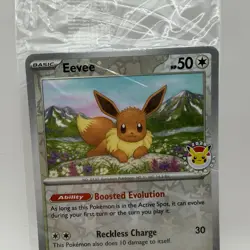 Pokemon TCG Eevee 074/131 Pokemon Day Stamped Promo Prismatic Evolutions Sealed - Image 3