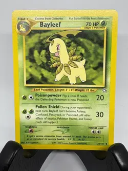 Pokemon TCG Bayleef 28/111 AND Chikorita 54/111 Neo Genesis LP Great Condition - Image 2