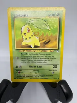 Pokemon TCG Bayleef 28/111 AND Chikorita 54/111 Neo Genesis LP Great Condition - Image 4