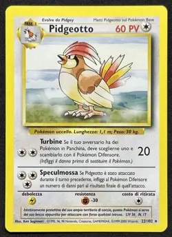POKEMON~PIDGEOTTO~22/102~SET BASE~ITA~LP+ - Image 1