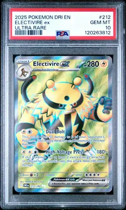 2025 Pokemon Gaming SV Destined Rivals - DRI EN Electivire ex #212/182 PSA 10 - Image 1