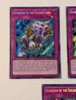 Yugioh TCG - 3x Guardian of the Golden Land - SESL-EN032 - NM - 1st Edition 2020 - Image 3