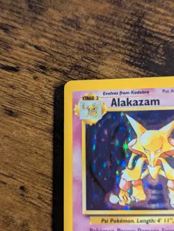 Pokemon WoTC 1999 🥄 🔮 Alakazam Base Set Unlimited 1/102 Holo Rare ✨ - Image 3