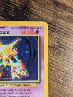 Pokemon WoTC 1999 🥄 🔮 Alakazam Base Set Unlimited 1/102 Holo Rare ✨ - Image 4