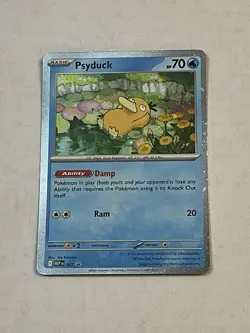 Pokemon TCG Psyduck 007 Mega Evolution Black Star Promo Holo 2025 NM - Image 3