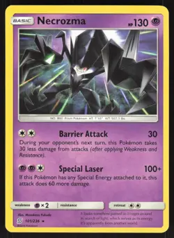 Necrozma 101/236 Rare Unified Minds Pokemon Near Mint - Image 1
