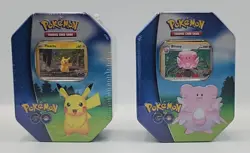 Pokemon TCG - Pokemon Go Pikachu, Blissey Tin Set x2, Factory Sealed - Image 1