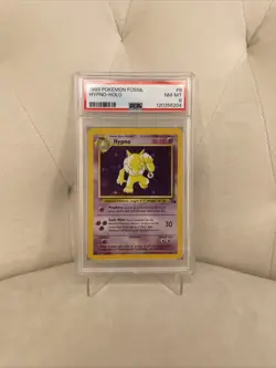 Pokemon TCG Hypno Fossil 8/62 Holo Unlimited Rare PSA 8 - Image 1