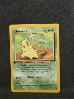 Vintage Pokemon TCG - Neo Genesis - 1st Edition Chikorita 54/111 Regular: NM - Image 1