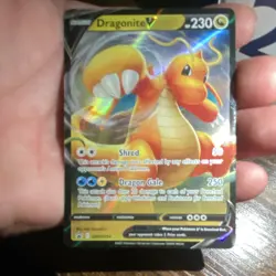 Pokemon Dragonite V SWSH154 Sword & Shield Promo Full Art Holo 230 HP 250 Attack - Image 3