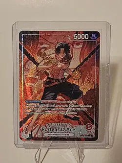 Portgas D Ace Alt Art Leader OP16-001 Time of Battle ENGLISH - Image 1