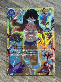 One Piece Monkey D Luffy OP09-119 SEC Secret Rare Emperors New World NM TCG - Image 1