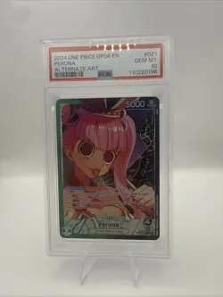 2024 ONE PIECE OP06-WINGS OF THE CAPTAIN ALTERNATE ART #021 PERONA PSA 10 - Image 1