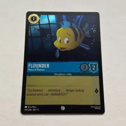 Flounder 147/204 Disney Lorcana Fabled Common Cold Foil Card NM - Image 1