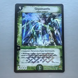 2004 Duel Masters Trading Card Gigamantis DM03 #47/55 Holo Foil - Image 1