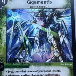 2004 Duel Masters Trading Card Gigamantis DM03 #47/55 Holo Foil - Image 4