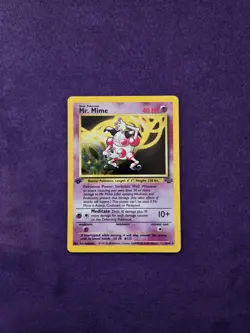 Mr. Mime 1st Edition 6/64 Holo Rare Jungle Pokemon Card - Image 1