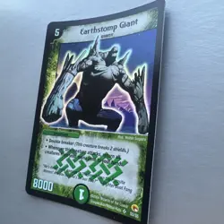 2004 Duel Masters Trading Card Earthstomp Giant DM03 - S5/S5 Holo Foil - Image 3