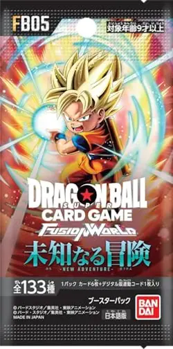 BANDAI Dragon Ball Super Card Game Fusion World Booster Pack Unknown Adventure [ - Image 2