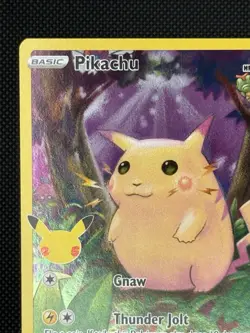 Pikachu 005/025 Celebrations 2021 Holo Pokemon Card TCG - Image 3
