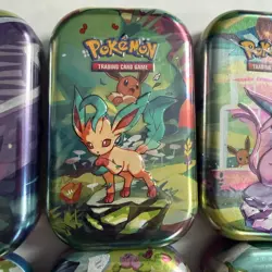 Pokemon Scarlet and Violet: Prismatic Evolutions Mini Tin Boxes - Lot of 8 - Image 4