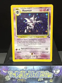Pokemon Card Haunter 6/62 Fossil Set Rare Holo WOTC Played - Image 1