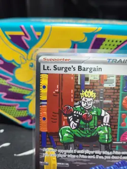 Lt. Surge's Bargain 185/132 Pokemon Mega Evolution Special Illustration Rare NM - Image 2