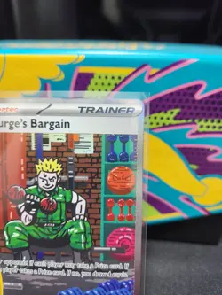 Lt. Surge's Bargain 185/132 Pokemon Mega Evolution Special Illustration Rare NM - Image 3
